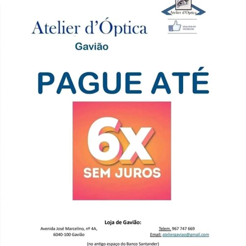 6x Sem juros